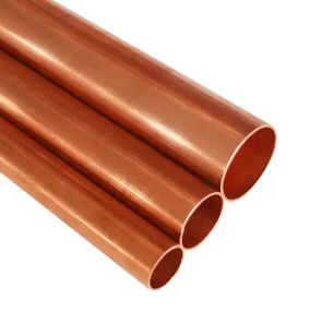 Fabbrica all'ingrosso 6mm 8mm 10mm di diametro tubo di rame massiccio superficie lucidata tubo di rame retto