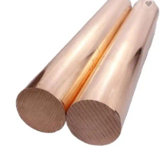 Fabbrica all'ingrosso 6mm 8mm 10mm di diametro tubo di rame massiccio superficie lucidata tubo di rame retto