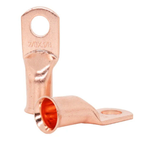 Cable Lug AWG 2/0*3/8 Tipo di crimping del tubo di rame